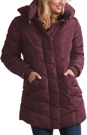 Steve Madden Women's Insulated Quilted Puffer Parka Winter Coat with Hood (S-XL)