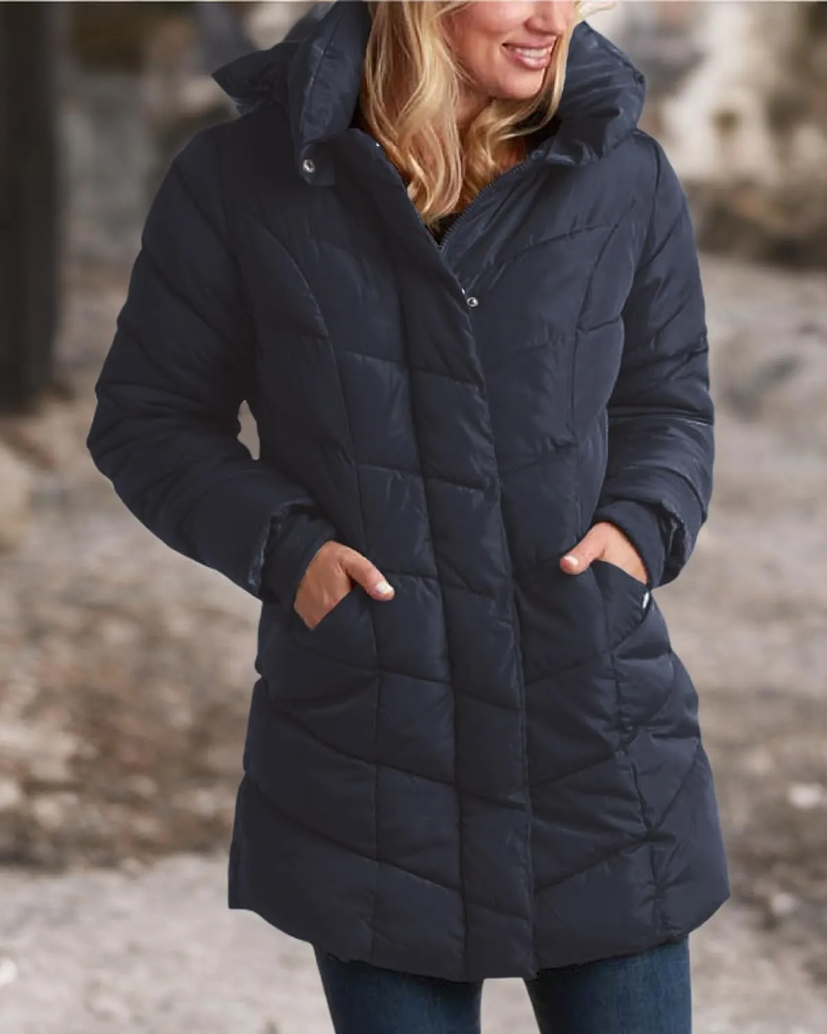 Steve Madden Women's Insulated Quilted Puffer Parka Winter Coat with Hood (S-XL)