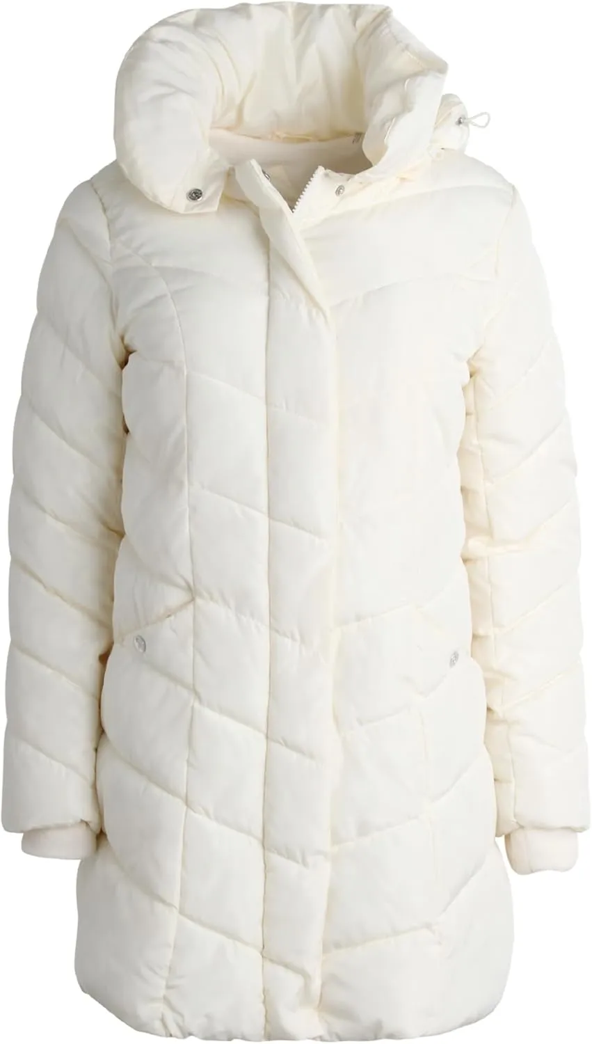 Steve Madden Women's Insulated Quilted Puffer Parka Winter Coat with Hood (S-XL)
