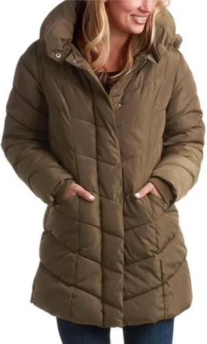 Steve Madden Women's Insulated Quilted Puffer Parka Winter Coat with Hood (S-XL)