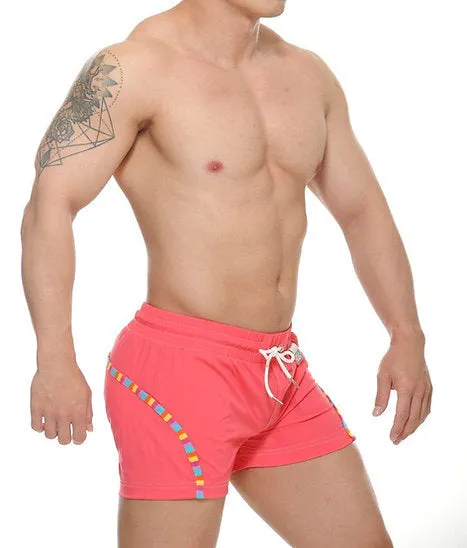 STUD Zeke 4" swim beach short pink