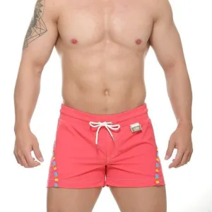 STUD Zeke 4" swim beach short pink