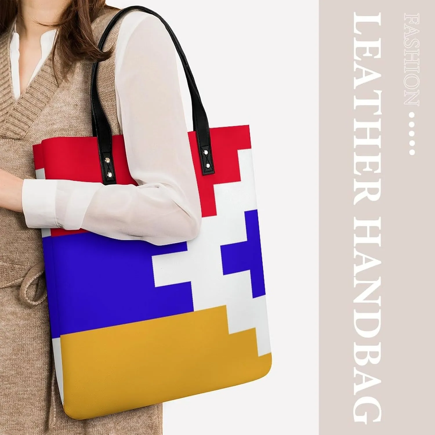 Stylish Congo Flag Women's Hobo Bag Elegant Leather Tote for Travel and Daily Essentials