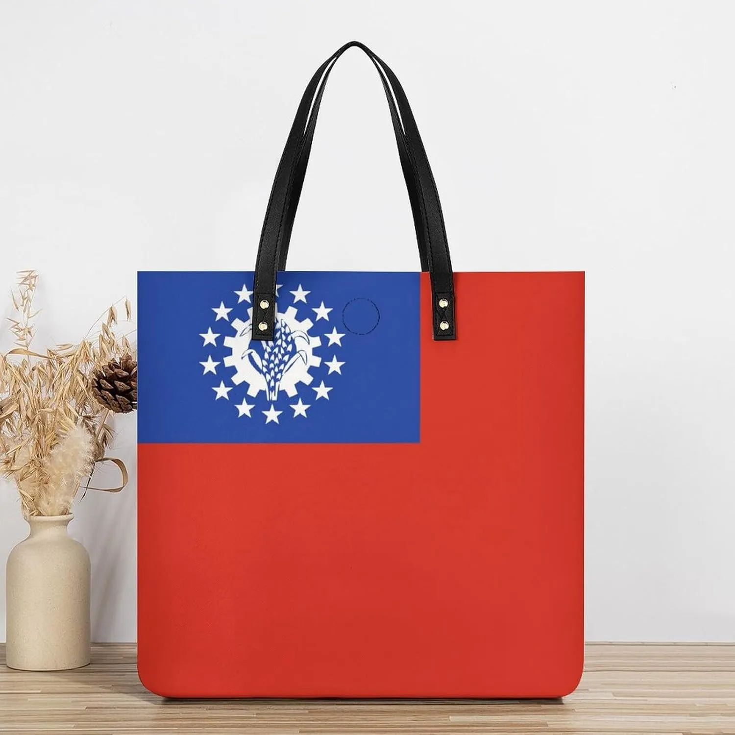 Stylish Congo Flag Women's Hobo Bag Elegant Leather Tote for Travel and Daily Essentials