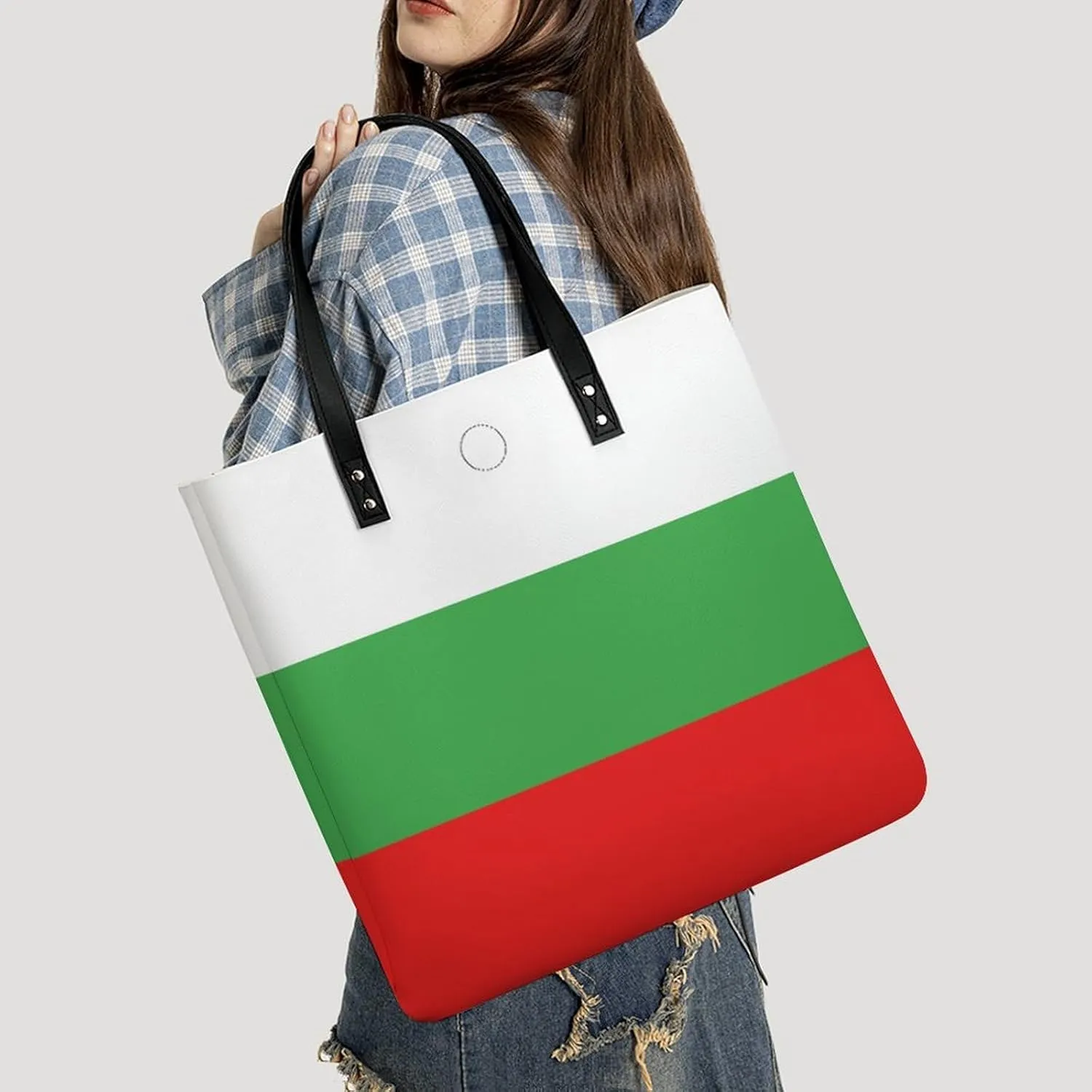 Stylish Congo Flag Women's Hobo Bag Elegant Leather Tote for Travel and Daily Essentials
