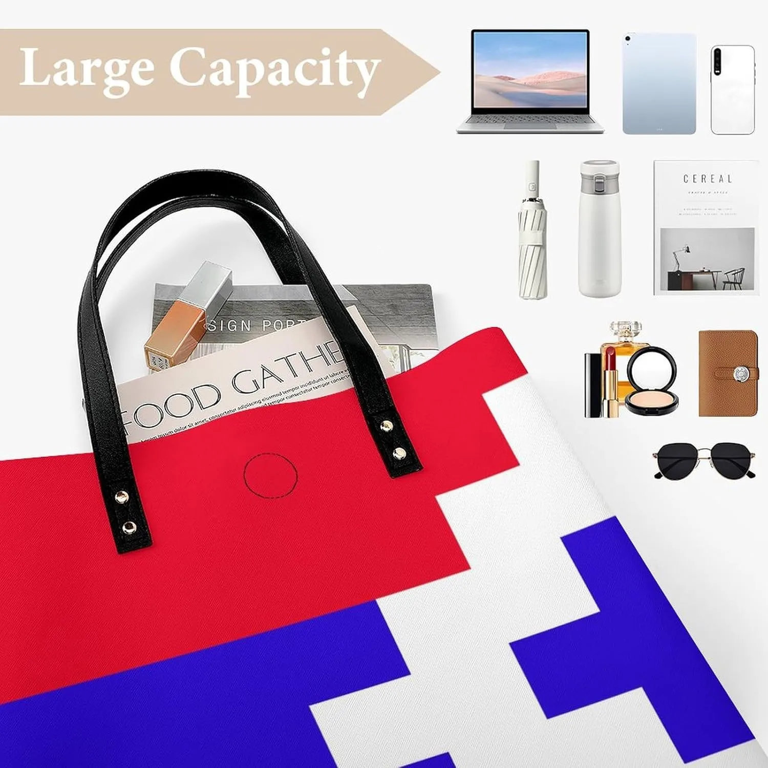 Stylish Congo Flag Women's Hobo Bag Elegant Leather Tote for Travel and Daily Essentials