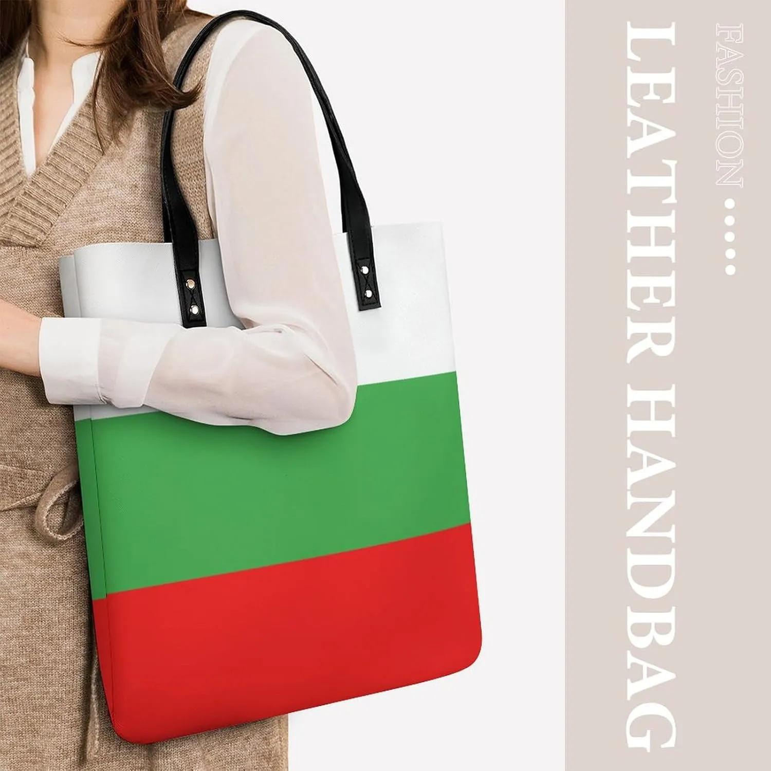 Stylish Congo Flag Women's Hobo Bag Elegant Leather Tote for Travel and Daily Essentials
