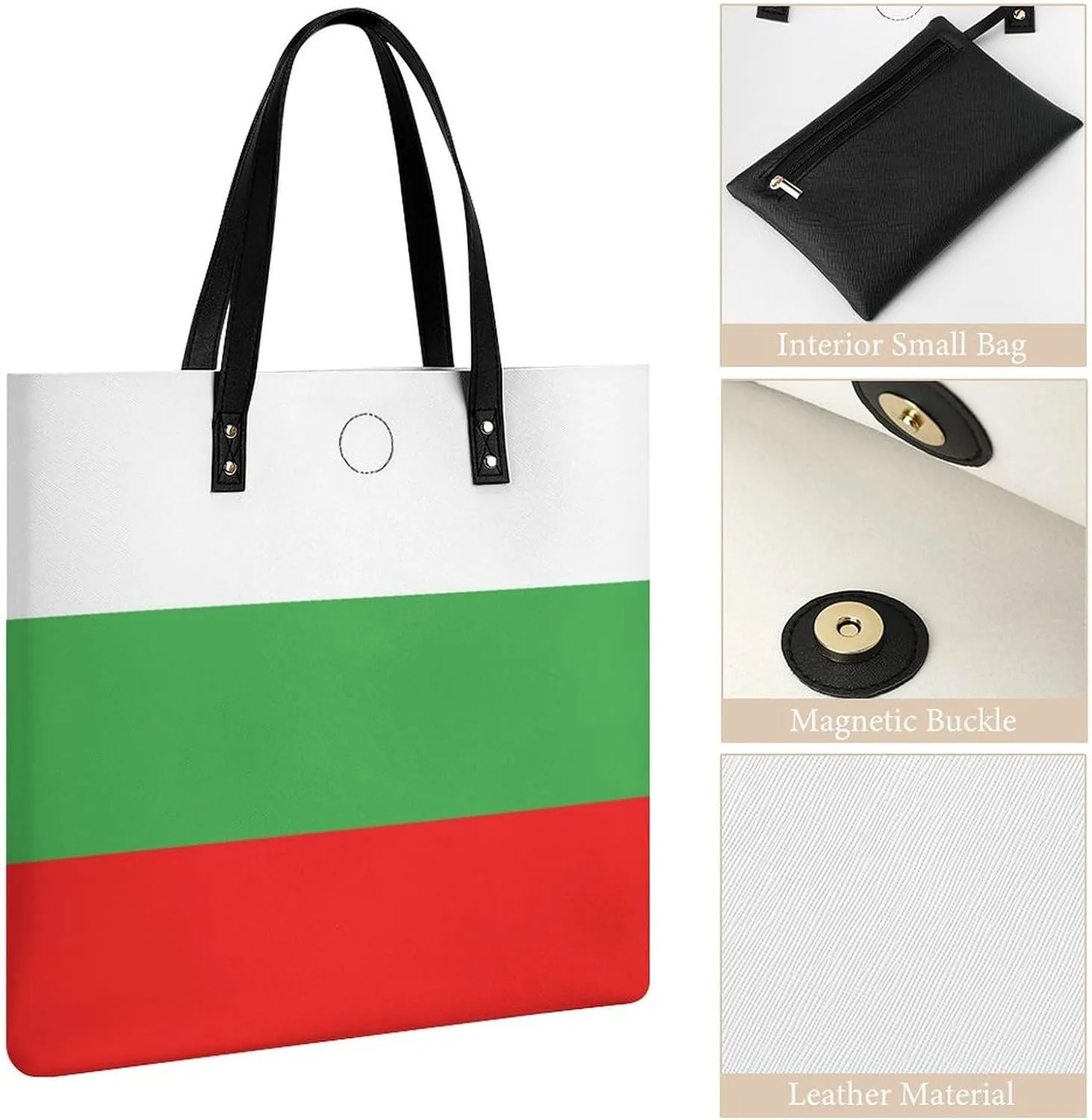 Stylish Congo Flag Women's Hobo Bag Elegant Leather Tote for Travel and Daily Essentials