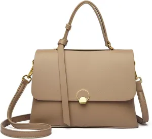 Stylish Leather Crossbody Bag for Women | Flap Shoulder Purse | Fashionable Tote Satchel Handbag