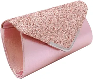Stylish Magnetic Snap Dinner Bag Fashionable Evening Clutch Purse Sequins for Wedding Party