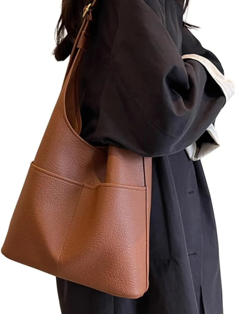 Stylish PU Bucket Bag for Women Large Capacity Purse and Shoulder Bag Handbags