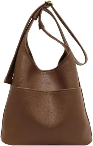 Stylish PU Bucket Bag for Women Large Capacity Purse and Shoulder Bag Handbags