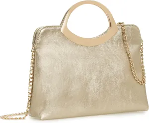 Stylish PU leather Small Prom Handbag Formal Women Party Clutch Dressy Wedding Purse