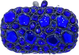 Stylish Women Crystal Evening Clutch Diamonds Handbag Rhinestone Clutch Bridal Purse for Cocktail Prom Party
