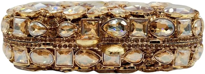 Stylish Women Crystal Evening Clutch Diamonds Handbag Rhinestone Clutch Bridal Purse for Cocktail Prom Party