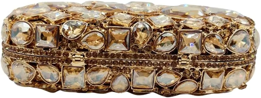 Stylish Women Crystal Evening Clutch Diamonds Handbag Rhinestone Clutch Bridal Purse for Cocktail Prom Party
