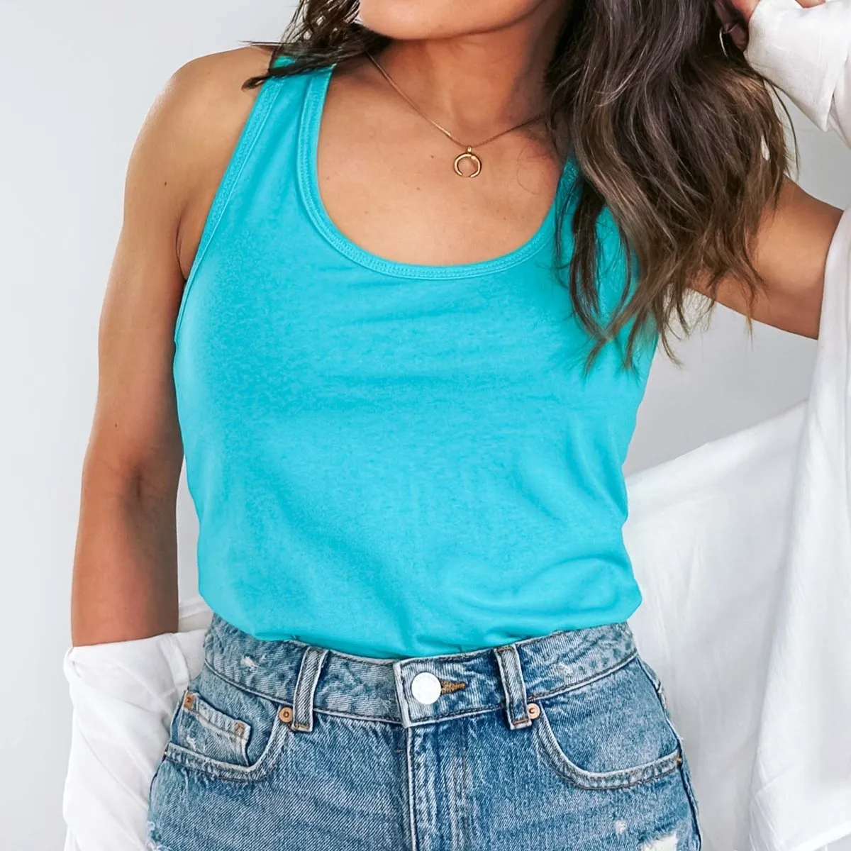 Summer Flowy Racerback Tanks