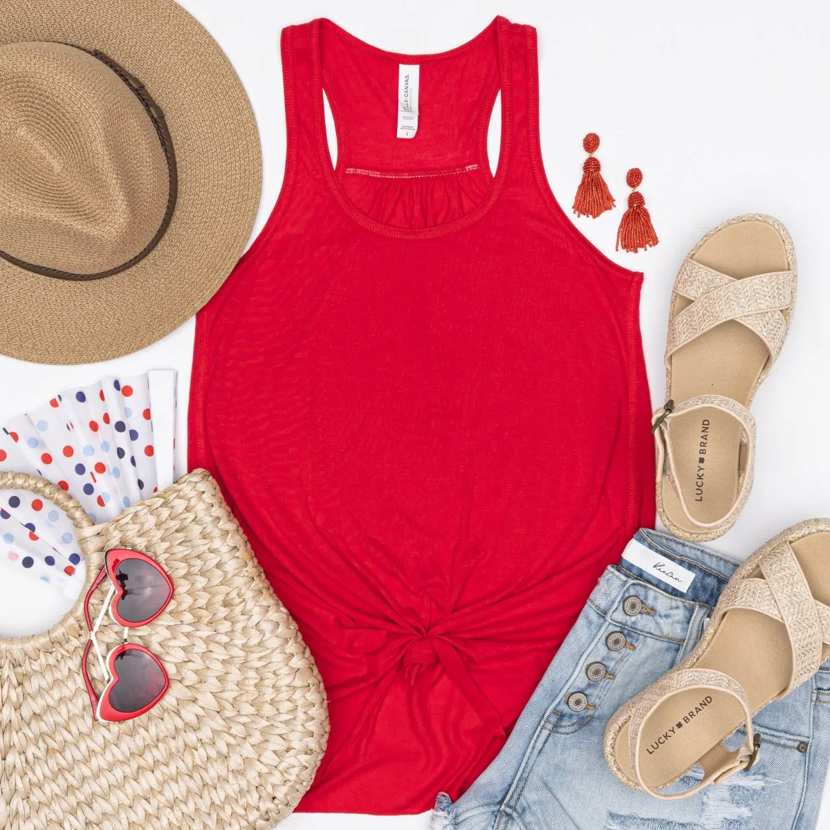 Summer Flowy Racerback Tanks