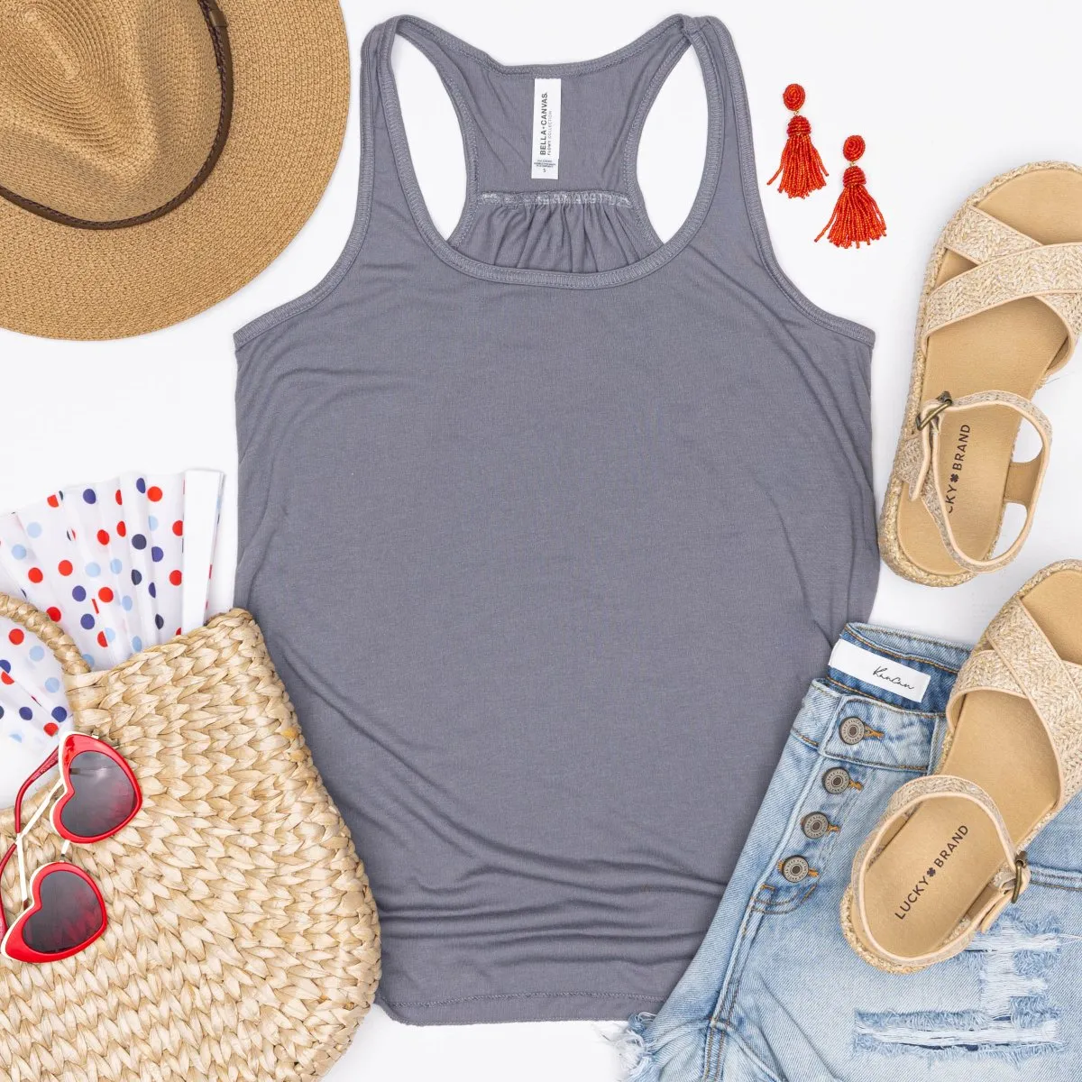Summer Flowy Racerback Tanks