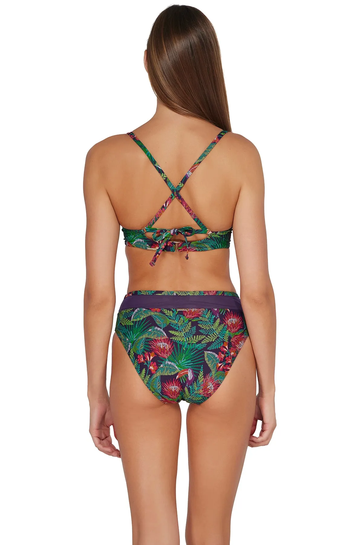 Sunsets Welcome To Rio Annie High Waist Bottom
