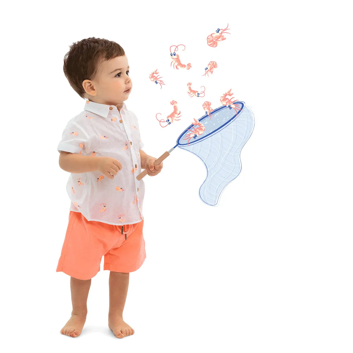 Sunuva Baby Boys Cotton Shorts Orange