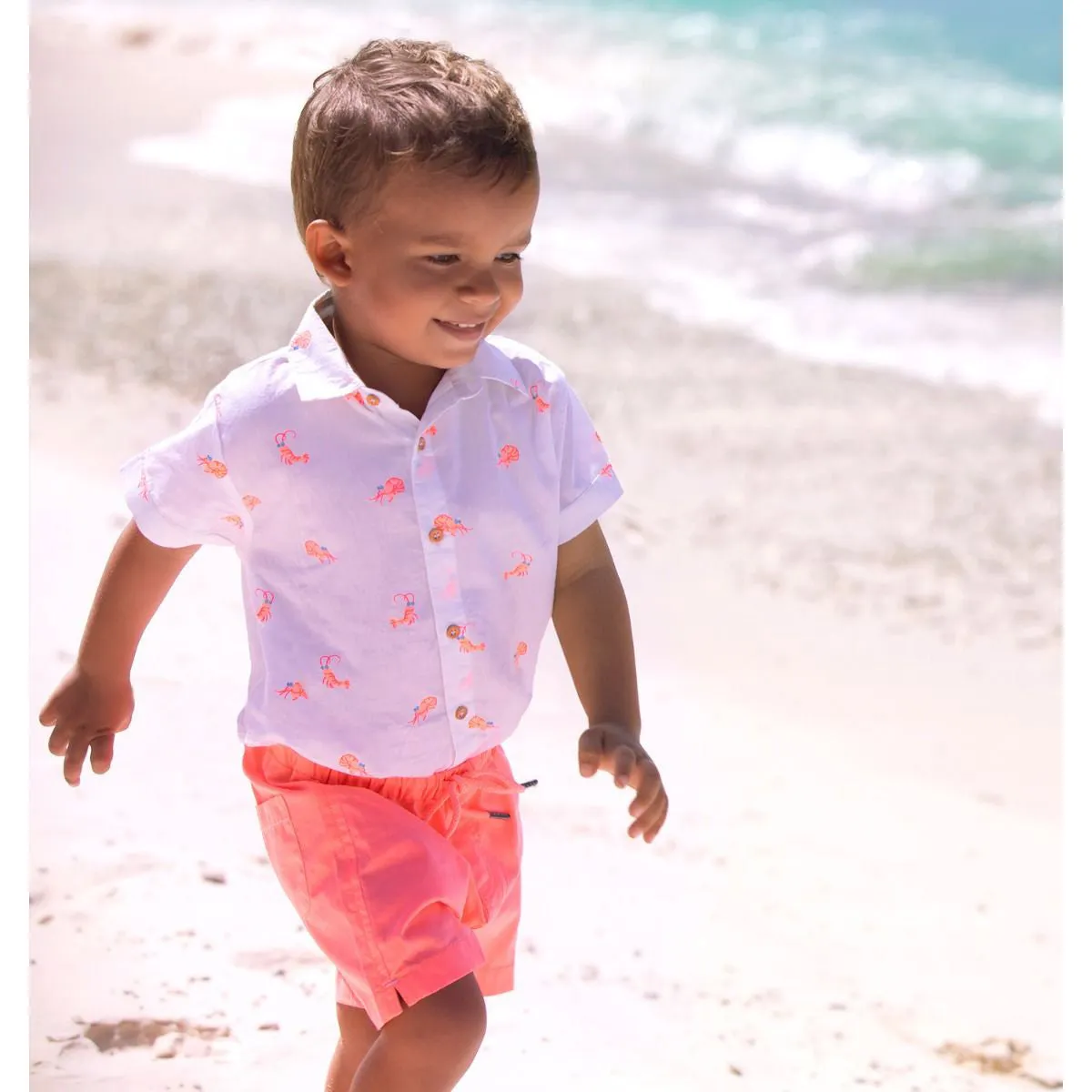 Sunuva Baby Boys Cotton Shorts Orange