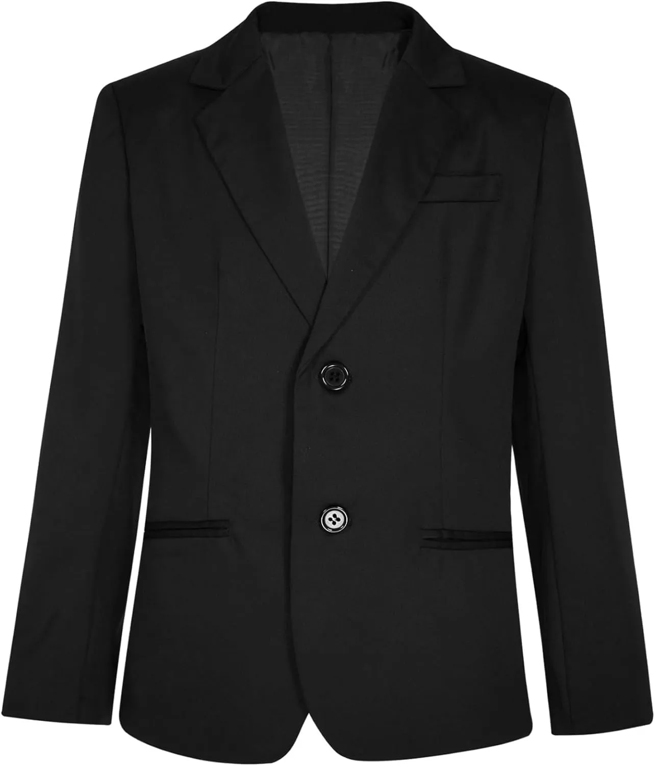 Sywiyi Kids Boys Blazers Long Sleeve Gentleman Formal Dress Suit Jacket Single Breasted Sport Coat Outerwear