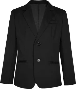 Sywiyi Kids Boys Blazers Long Sleeve Gentleman Formal Dress Suit Jacket Single Breasted Sport Coat Outerwear