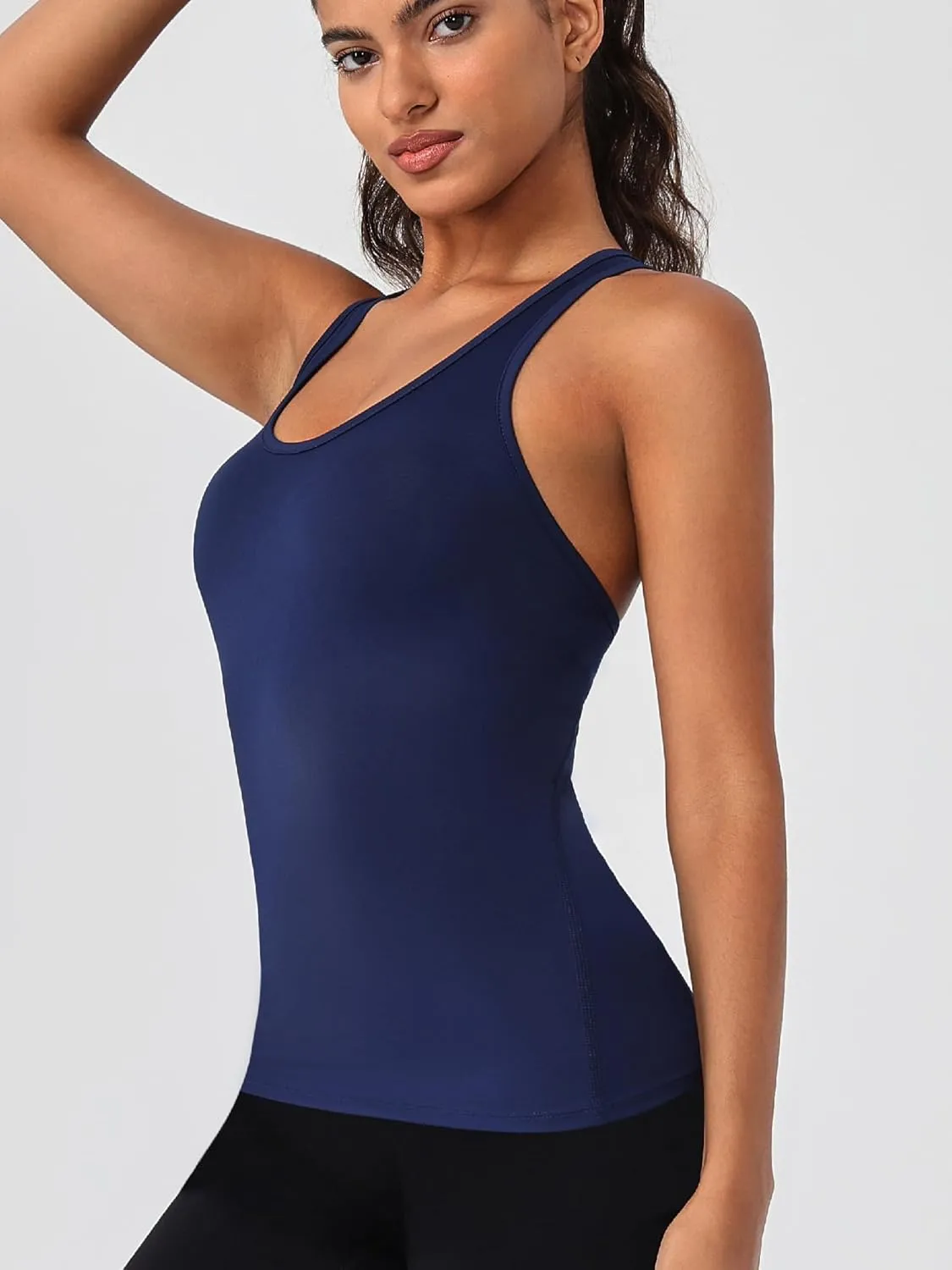 TAISIM Women's Racerback Athletic Workout Running Yoga Tank Tops