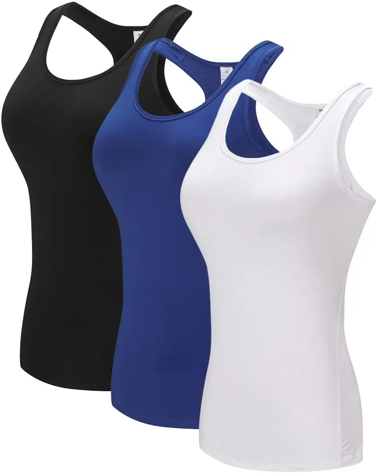 TAISIM Women's Racerback Athletic Workout Running Yoga Tank Tops