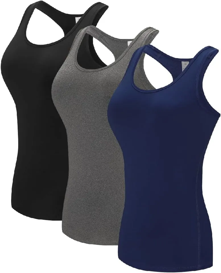 TAISIM Women's Racerback Athletic Workout Running Yoga Tank Tops