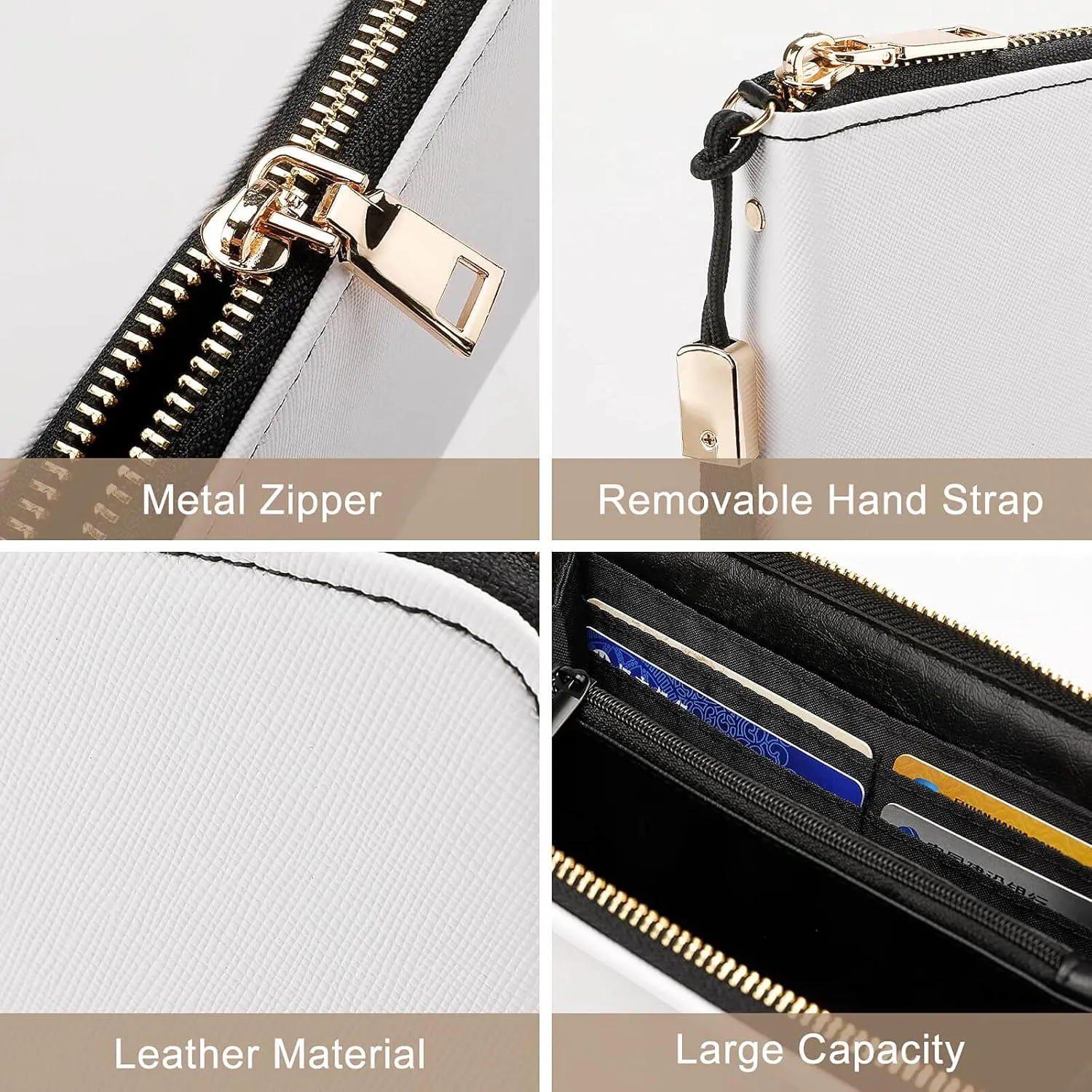 Tajikistan Flag Long Purse with Removable Wristlet Stylish PU Leather Zipper Wallet for Women Men