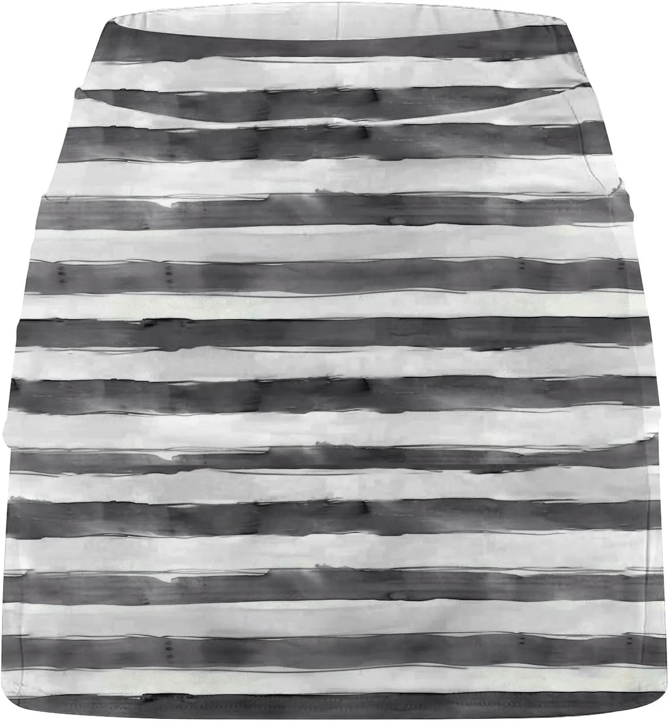 Tennis Skirts for Women with Shorts Fashion Striped Casual A-Line Skorts Tummy Control Lightweight Sports Pants Skirt