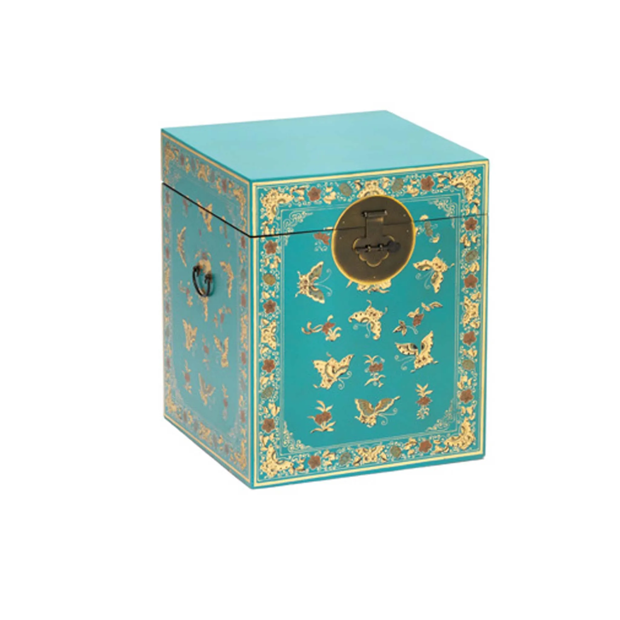 The Nine Schools Oriental Decorated Blue Trunk