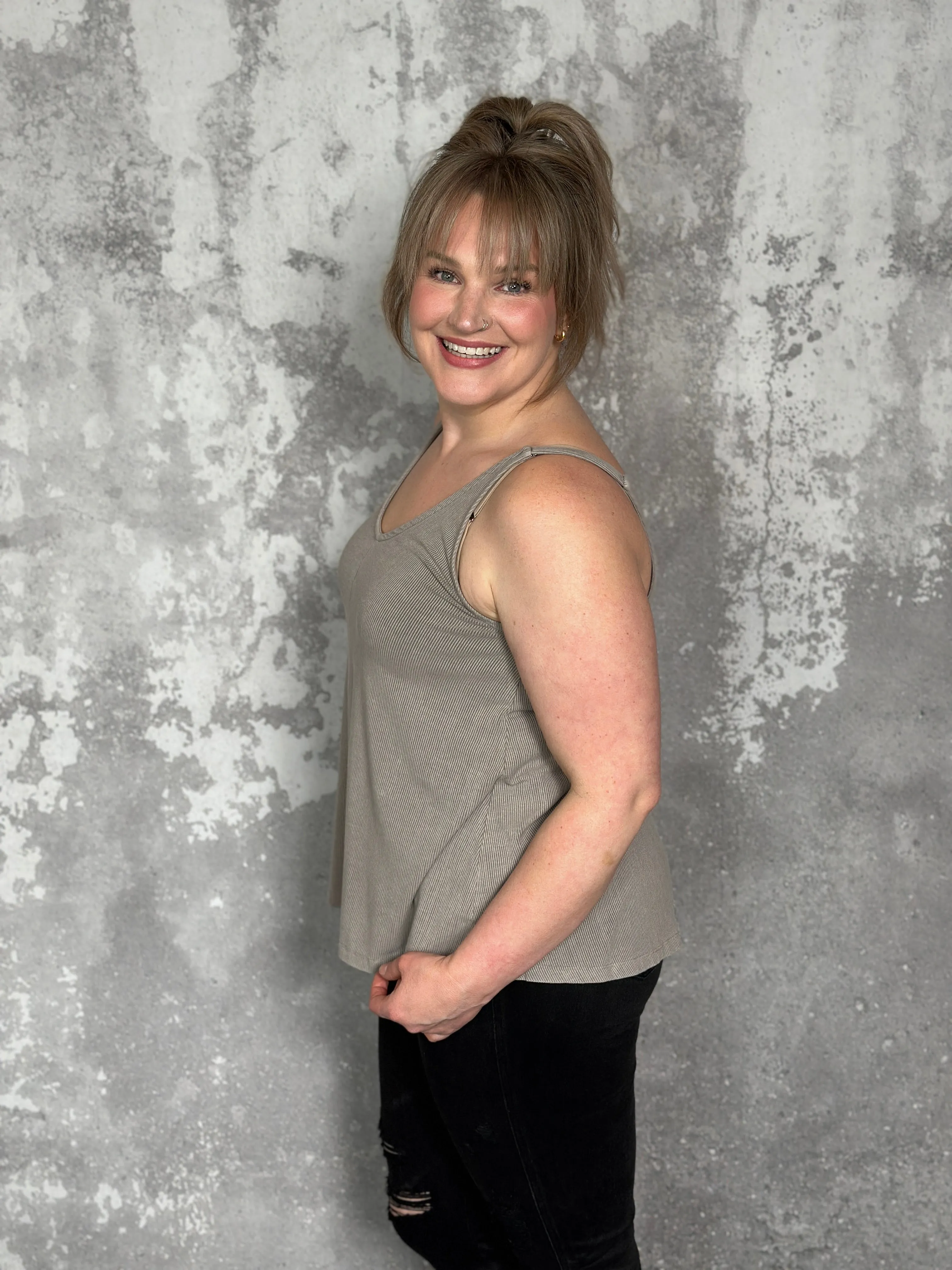 The Penny Tank - Taupe