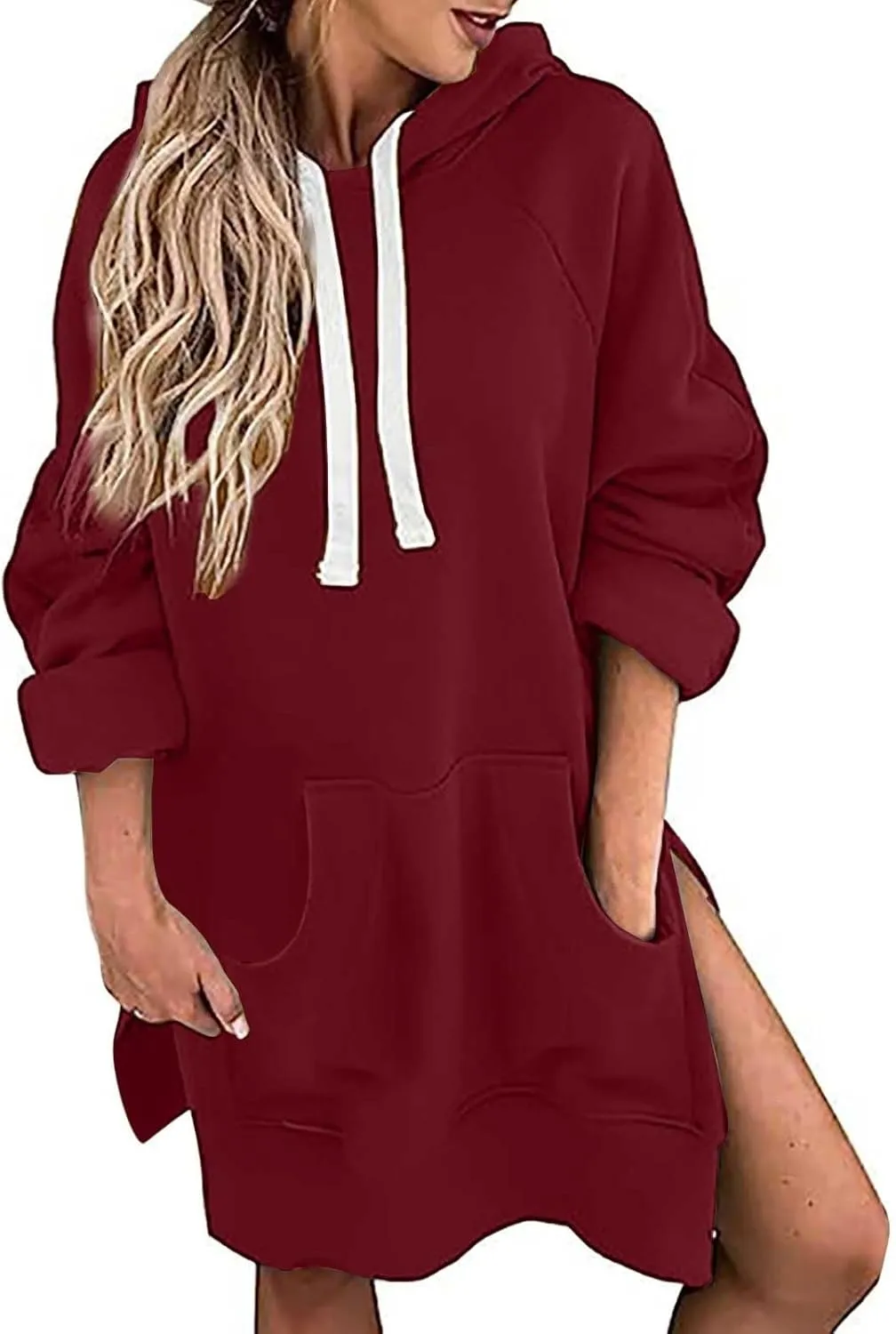 The Warmy Oversized Hoodie Dress for Womens Hoodies Pullover Long Sleeve Hoodies with Pocket