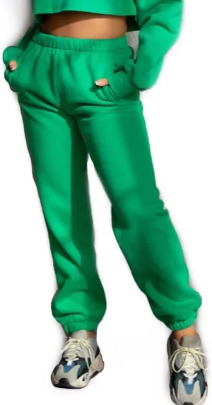 TIC TOC Womens Soft Fleece Oversized Sweatpants Casual Essential High Waisted Jogger Pants with Pockets
