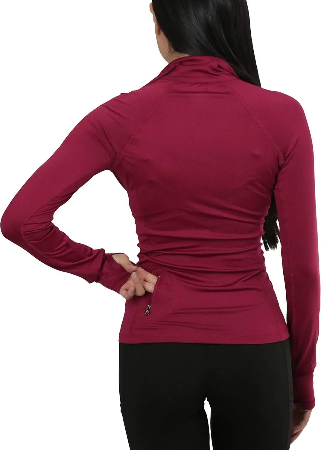 ToBeInStyle Women's Long Sleeve Full Zip-Up Track and Active Jackets