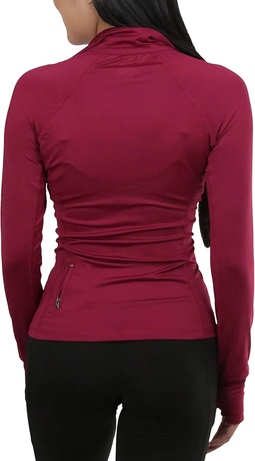 ToBeInStyle Women's Long Sleeve Full Zip-Up Track and Active Jackets