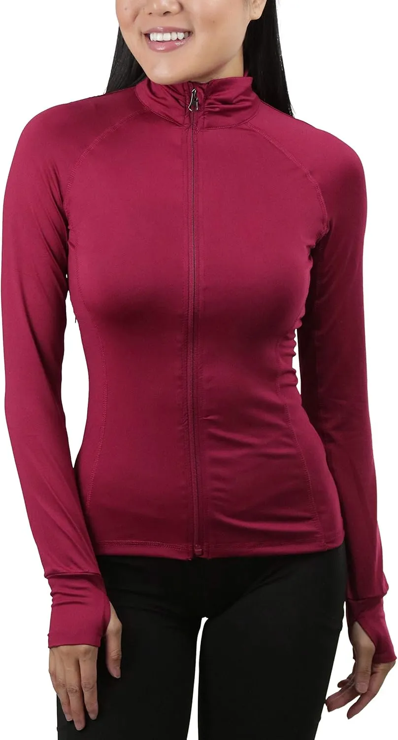 ToBeInStyle Women's Long Sleeve Full Zip-Up Track and Active Jackets