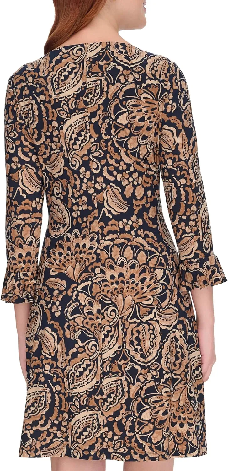 Tommy Hilfiger Women's Bell Sleeve Dress