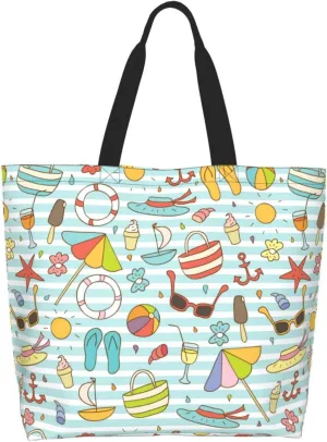 Tote Shoulder Bag Large Durable Handbag Lightweight Stylish for Daily Use-19.7x15.7x5.9 Inch