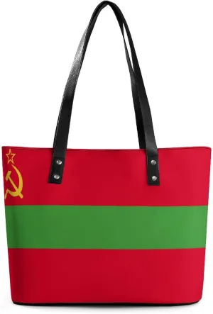 Trendy Mozambique Flag Hobo Tote for Women Stylish Leather Bag Perfect for Errands