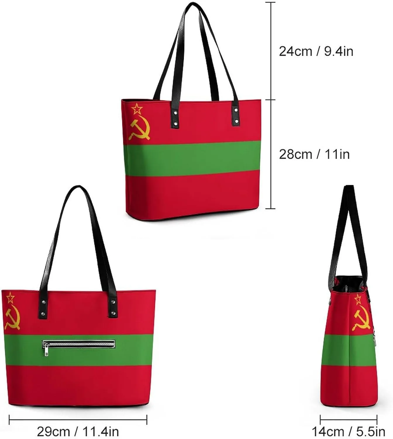 Trendy Mozambique Flag Hobo Tote for Women Stylish Leather Bag Perfect for Errands