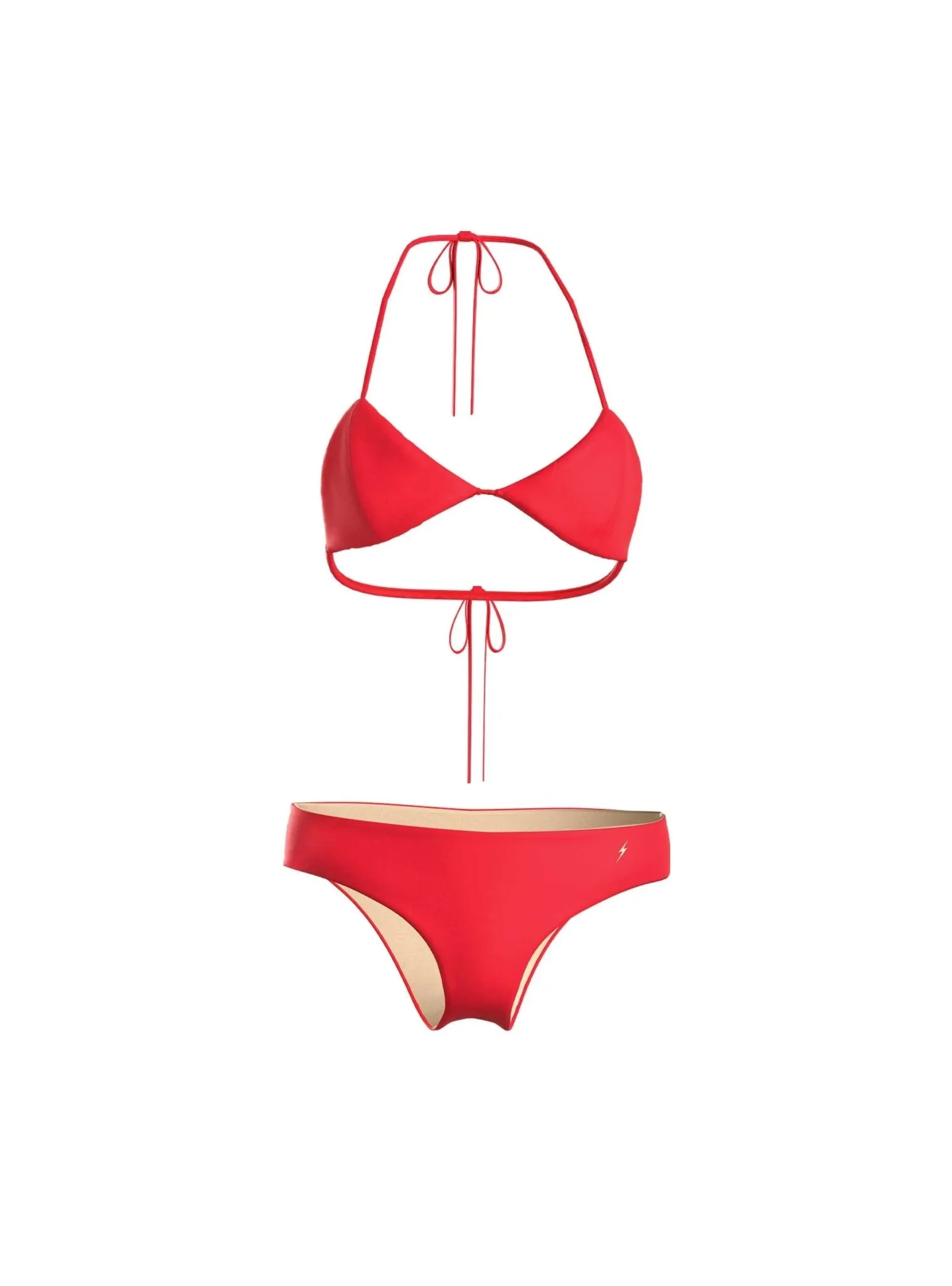 TRIANGULAR BIKINI WITH MEDIUM BRIEFS