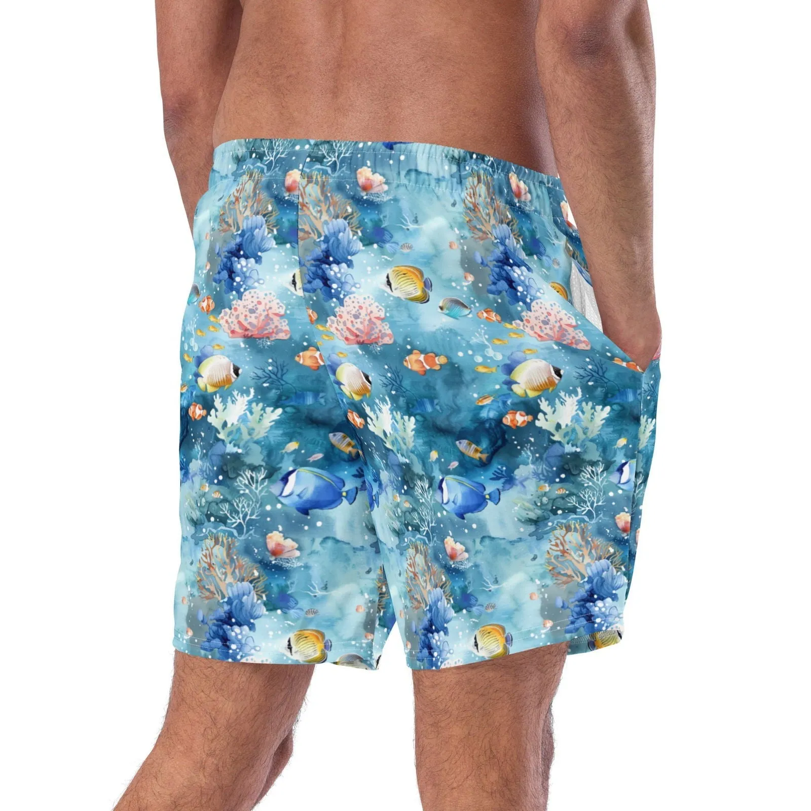 Tropical Reef Fish Men's Swim Trunks