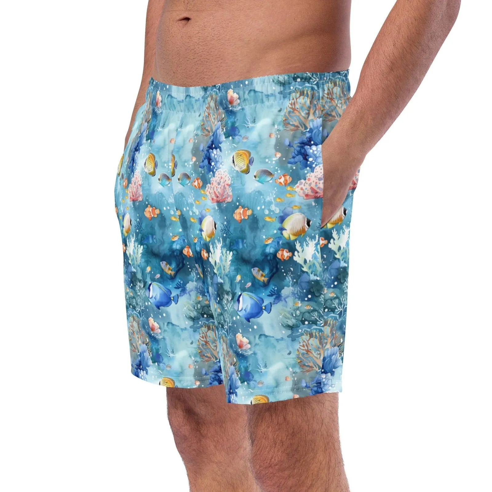 Tropical Reef Fish Men's Swim Trunks