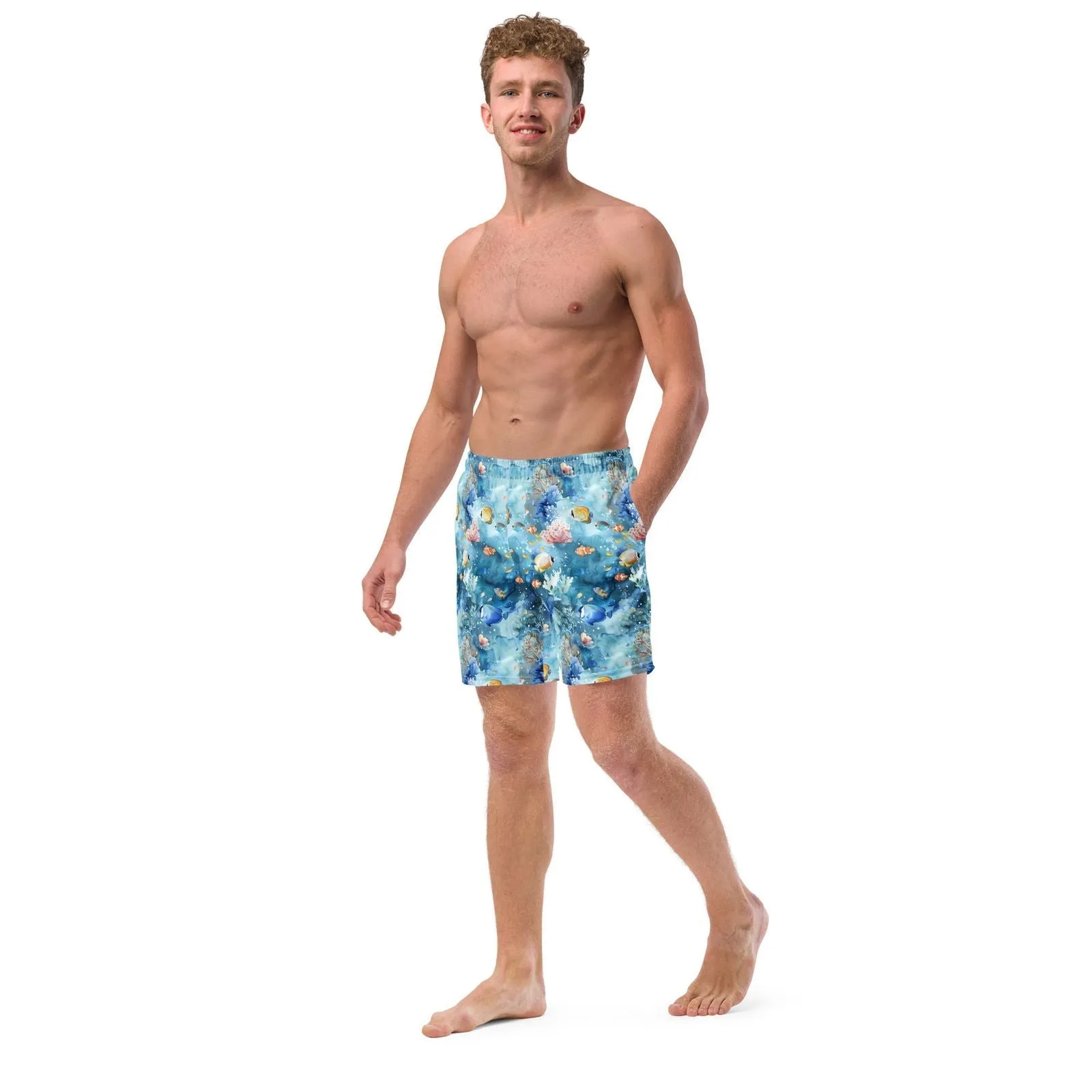 Tropical Reef Fish Men's Swim Trunks