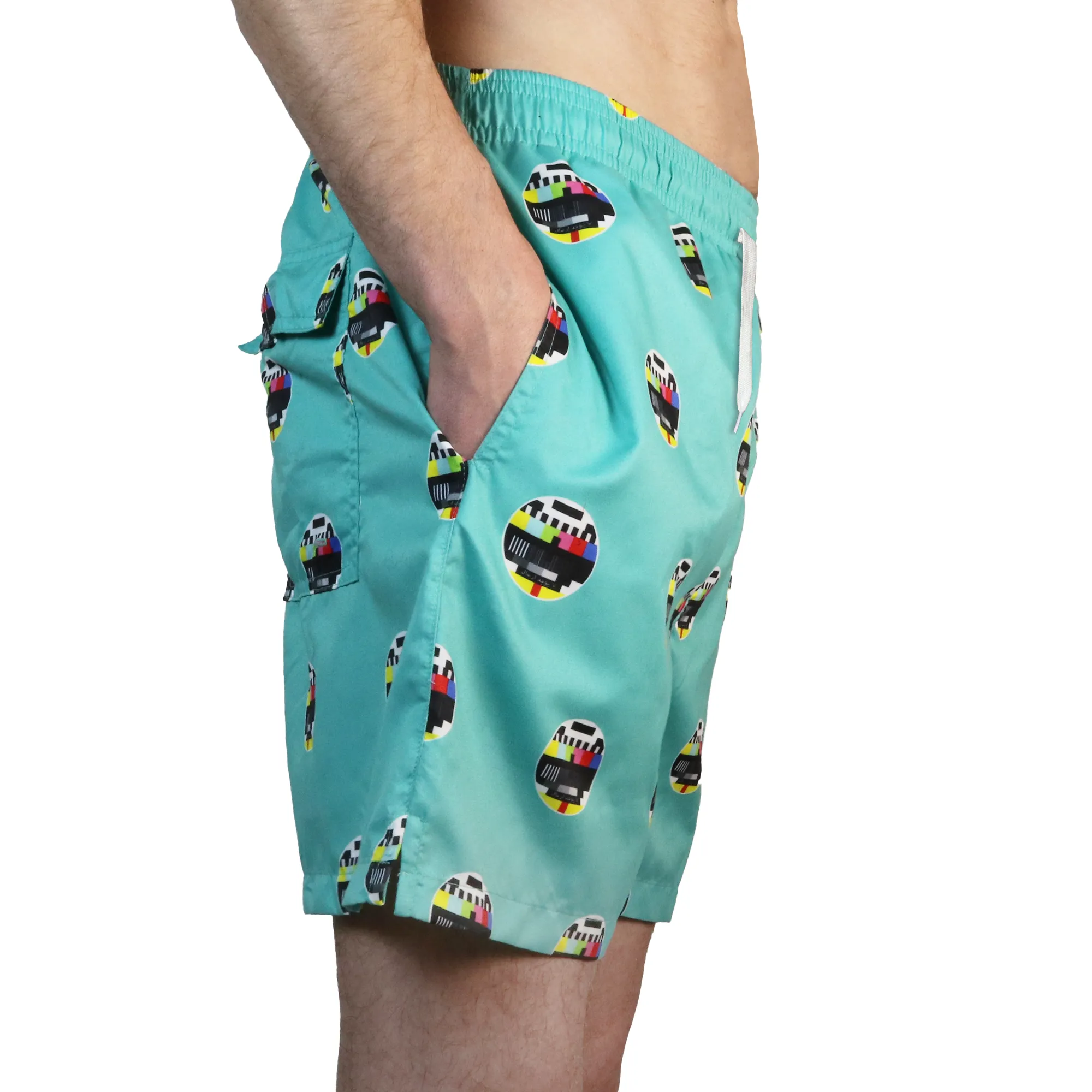 TV no signal Men Swim Shorts