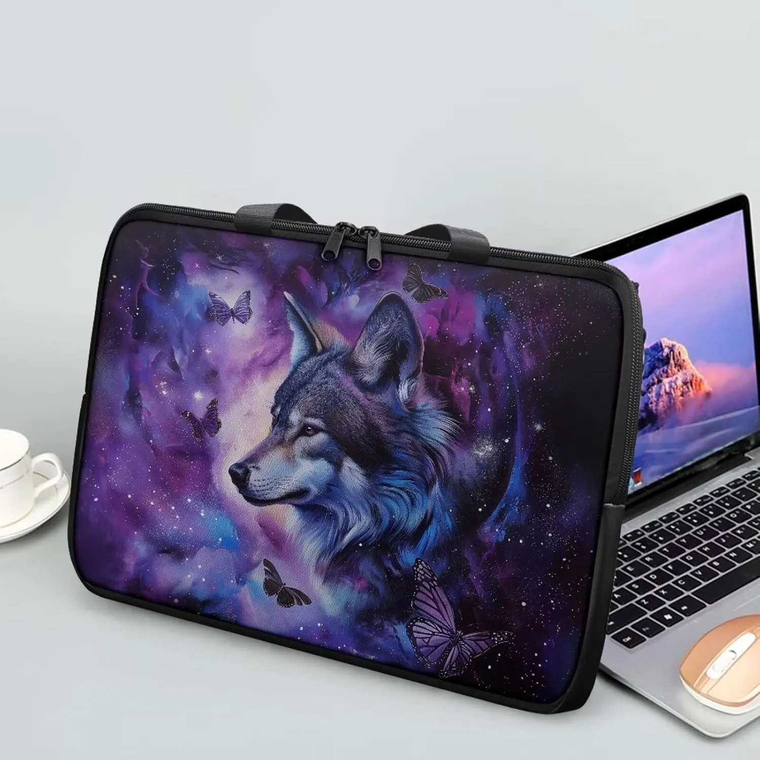 Uasibuni Stylish Laptop Messenger Bag 17.3In,Laptop Case,Personalized PU Leather Laptop Tote Bag